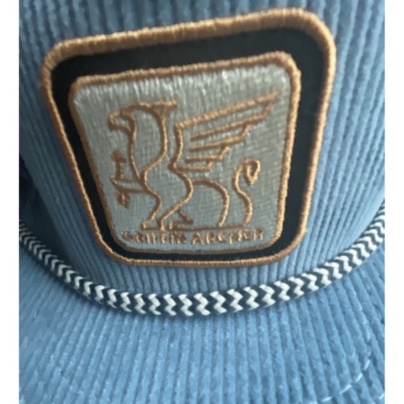 GRIFFIN ARCHER LOGO Corduroy Hat By Pukka Blue‎ Adjustable New - Picture 2 of 7